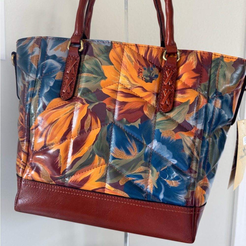 PATRICIA NASH Amberleigh Leather Shoulder Tote Bag NWT.